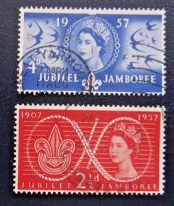 Großbritannien ,Pfadfinder ,2 1/2 ;4 P. ;gest.1957 - Bild 1 von 1