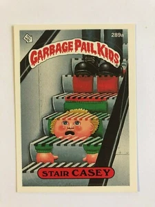 Topps 1987 Garbage Pail Kids Trading Card # 289a - Stair Casey - 1 star back - Picture 1 of 2