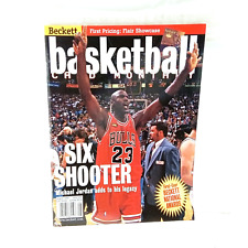 Beckett Basketball Monthly August 1998 Michael Jordan Chicago Bulls 6yh Title