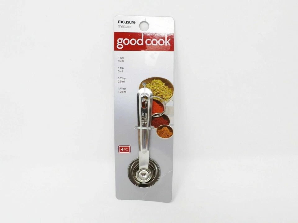 4pc set of Measuring Spoons made of Stainless Steel by Good Cook - Image 1 of 2
