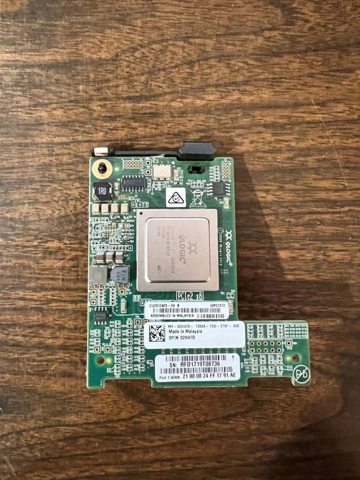 Dell 2H47D 2-Port 8GB FC Blade Mezzanine Adapter - Image 1 of 2