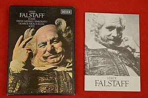 DECCA: VERDI 'FALSTAFF' SIR GERAINT EVANS / SIR GEORGE SOLTI - CASSETTE SET! - Picture 1 of 3