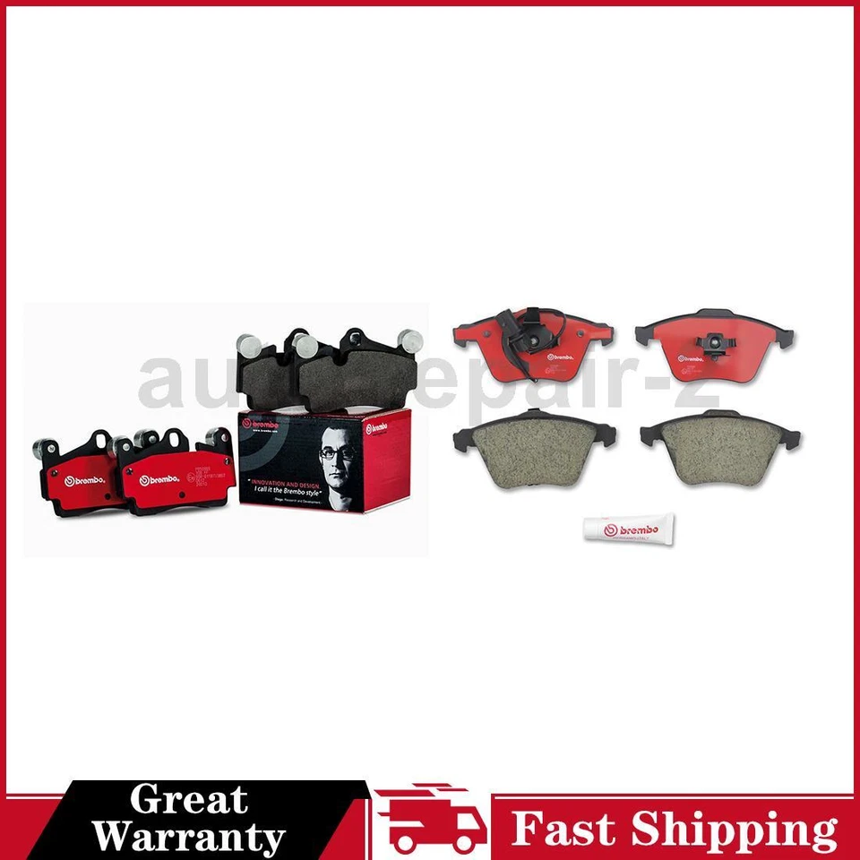 Juego de pastillas de freno de disco delanteras traseras para Audi A6 Brembo 2006~2008 Foto 1 de 4