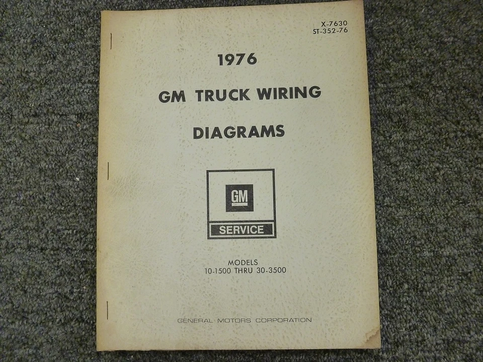 GMC Chevy C10 1976 C20 C30 K10 K20 K30 C1500 C2500 K1500 cableado diagrama manual Foto 1 de 1
