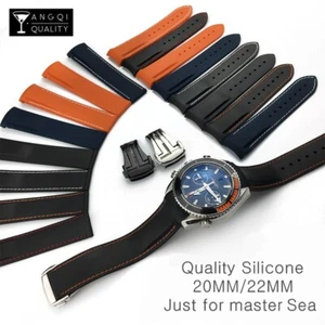 Rubber Watch Band Strap For Omega Seamaster Speedmaster 232 300 Aqua Terra Sport - Picture 1 of 53