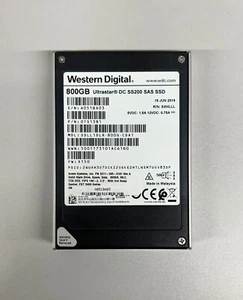 SDLL1DLR-800G-CDA1 WESTERN DIGITAL 800GB 12G SAS SFF SSD SOLID STATE 0TS1381 - Photo 1/1
