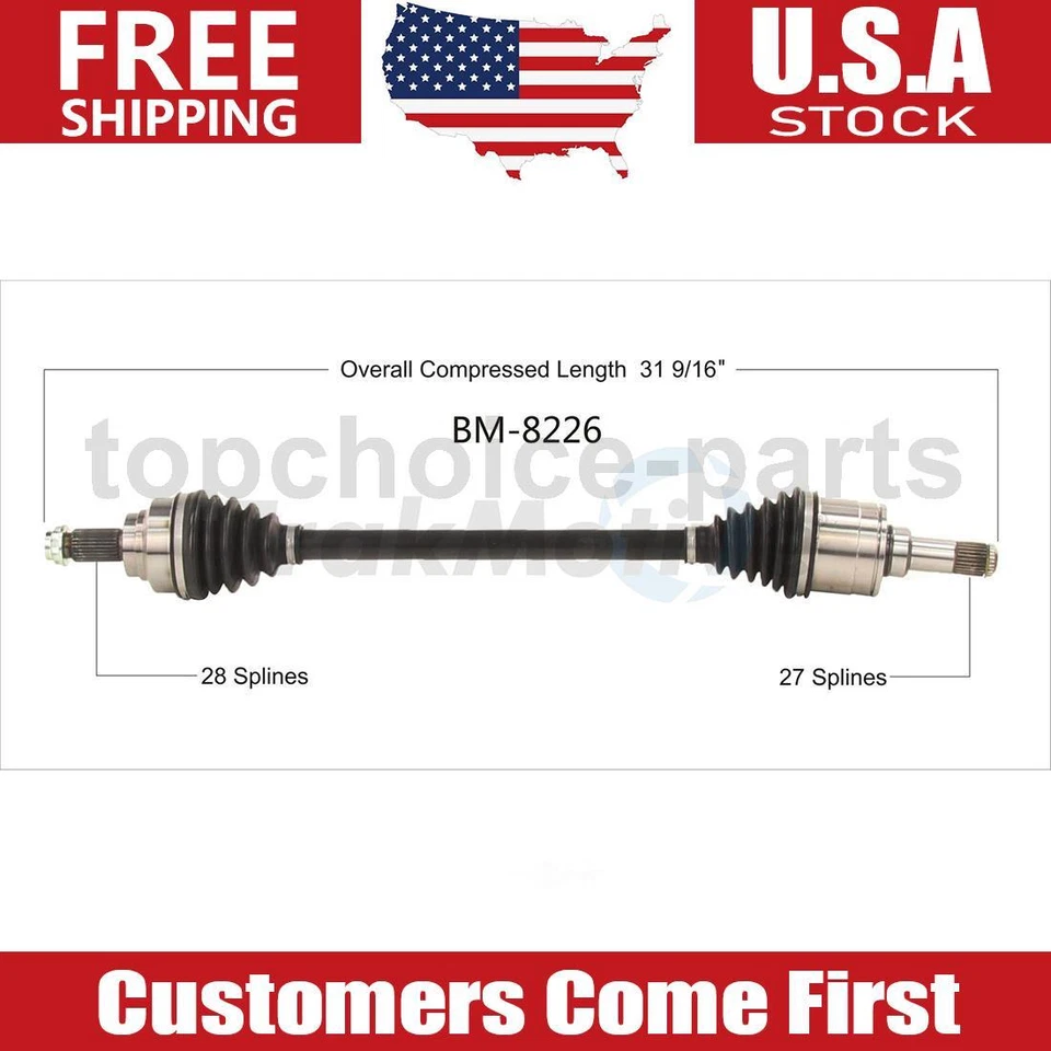 OE Rear Right CV Axle Shaft For BMW 428i xDrive Gran Coupe 2.0L 2015 2016 - Image 1 of 1