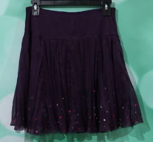 EUC Talbots Kids Girls Side Zip Pleated Sequined Dressy Skirt Size 14 - Picture 1 of 3