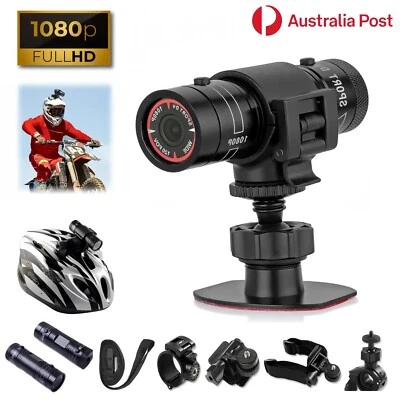 Action Camera HD 1080P Video DVR Audio Recorder Waterproof Outdoor Motorcycle AU - Image 1 of 4