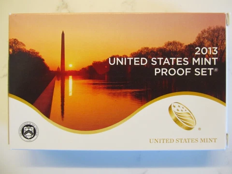 2013 S United States Mint Proof Set - 14 Coins with COA.  FREE SHIPPING! Cover