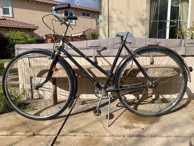 1954 Black Hercules 3 velocidades bicicleta turística feminina Nottingham Inglaterra - Imagem 1 de 4