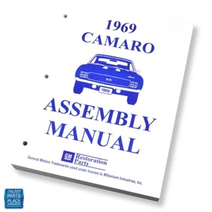 Camaro 1969 manual de montaje de fábrica cada hoja suelta/sin encuadernar - Imagen 1 de 4