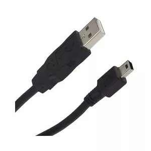 CABLE DE CARGA Y DATOS MINI USB (M) A USB 2.0 (M) PARA CAMARA GPS ETC - NEGRO - Imagen 1 de 1