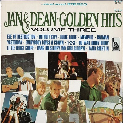 JAN & DEAN golden hits vol.3  U.S. LIBERTY LP LST-7460_original 1966 - Image 1 of 4