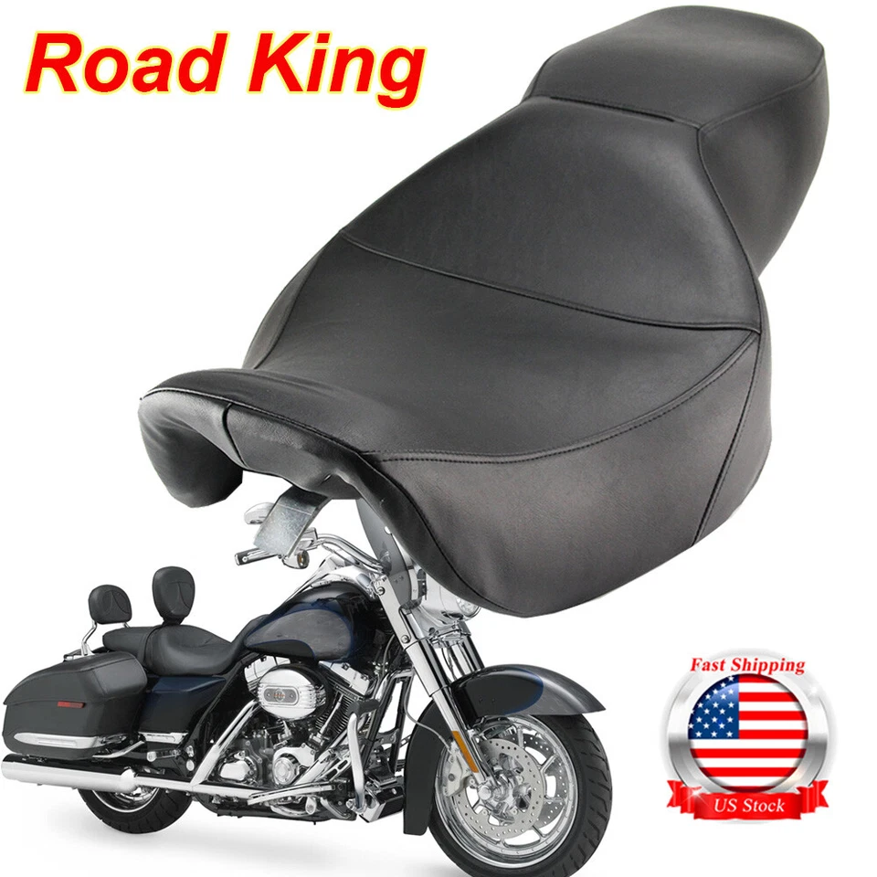 Sillín Low-Pro personalizado Road King FLH EFI Police 1997-2007 asiento 2 asientos EE. UU. Foto 1 de 4