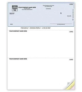 QuickBooks Business Laser Checks by Deluxe-Nebs / DLT103 or DLT104 - Picture 1 of 3