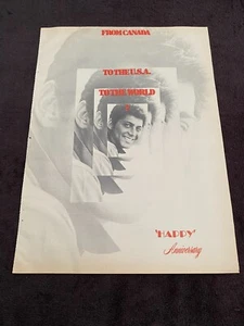 PAUL ANKA 1969 anuncio promocional con "De Canadá, a Estados Unidos, al mundo... Feliz" - Imagen 1 de 1