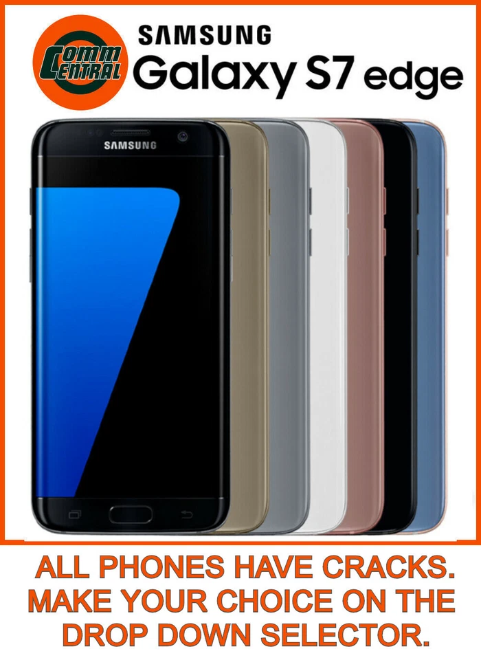 UNLOCKED / T-Mobile Tello Verizon Samsung Galaxy S7 Edge SM-G935 LTE Smart Phone - Image 1 of 1