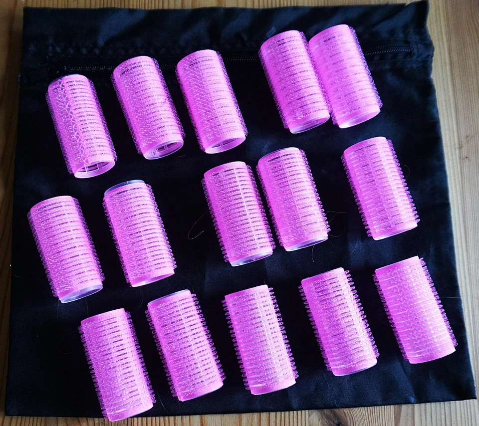 15 HAFTWICKLER Lockenwickler m.TASCHE WICKLER Friseurbedarf LOCKEN Haar - Bild 1 von 1