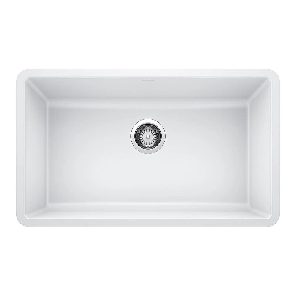 Blanco 442533 Precis SILGRANIT Undermount Kitchen Sink White