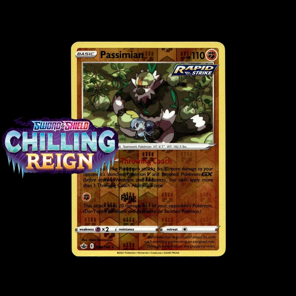 Chilling Reign Pokemon Cards! Holo/Reverse Holo Vmax V Secret Rare Full Art Card - Image 1 of 1