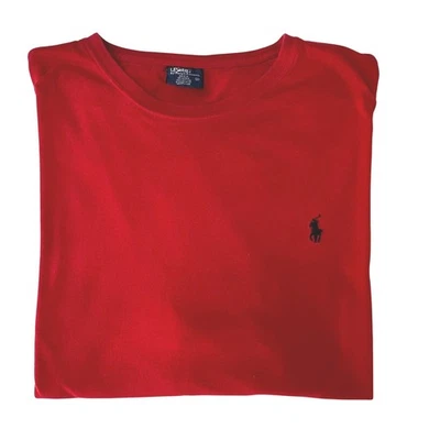 Polo by Ralph Lauren Mens XL Red Classic Fit Crew Neck T-Shirt Pony Logo - Image 1 of 4
