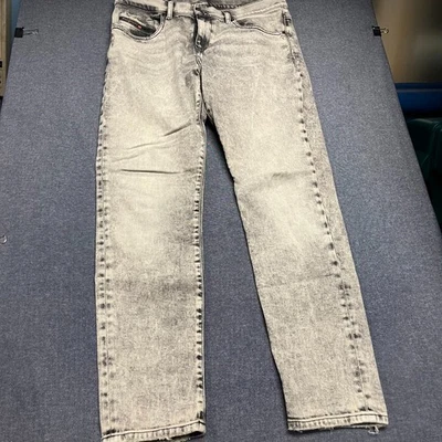 Pantalones de mezclilla elásticos elásticos gris desteñido Diesel Industry para hombre talla W33 Foto 1 de 4