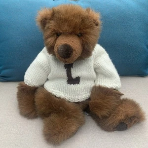 RUSS BERRIE Grizzly Bear Plush Brown Furry TIMBER Stuffed Animal Soft Floppy 16” - Picture 1 of 16