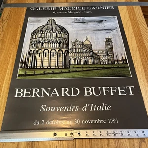 Póster original Bernard Buffet Souvenirs d'Italie 1991 Galería Maurice Garnier - Imagen 1 de 7