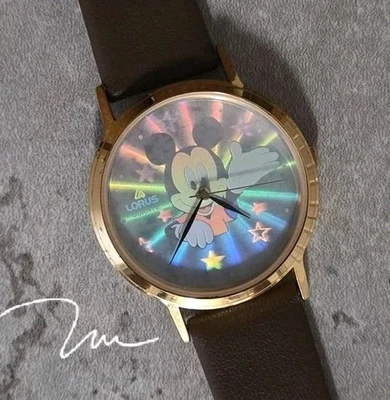 Reloj unisex de cuarzo vintage Lorus Disney Mickey Mouse V515-8A00 Japón c. 1990s Foto 1 de 4