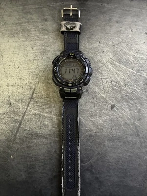 Casio Pathfinder PAG-240B 3246 10BAR Solar Digital Men's Watch Barometer A19 - Image 1 of 4