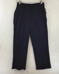 Van Heusen / Navy Blue Pleated Front Cuffed Leg Casual Dress Pants NWT / 20 Reg - Picture 1 of 9