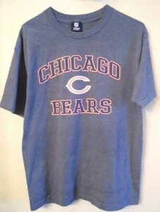 NFL TEAM APPAREL MEN'S CHICAGO BEARS LOGO GRAY OFFICIAL T-SHIRT SIZE MEDIUM - Picture 1 of 5
