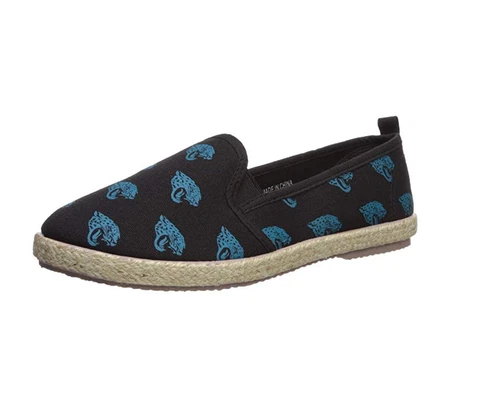 FOCO NFL Women's Jacksonville Jaguars Espadrille Canvas Shoe Cover