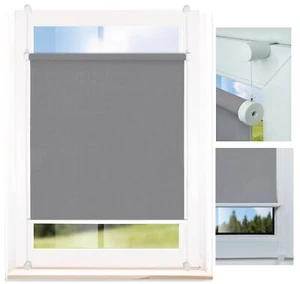 Persiana enrollable de luz diurna Flex fijación de abrazadera sin taladrar opaca color: gris - Imagen 1 de 57