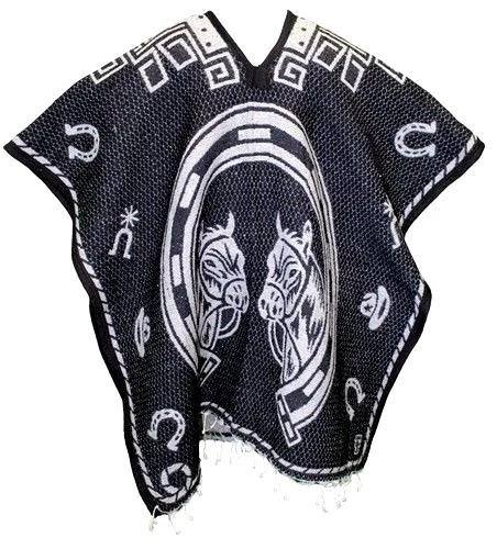 Mexican Poncho Blanket Serape GABAN COSTUME FIESTA ONE SIZE FITS ALL Unisex - Image 1 of 2