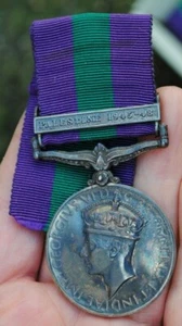 GSM medal PALESTINE 1945-48 BAR R.SIGS - Picture 1 of 3