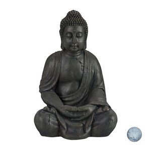 Buddha Figur XL 70 cm Dekofigur Statue Gartenfigur Gartendeko Skulptur Zen Deko