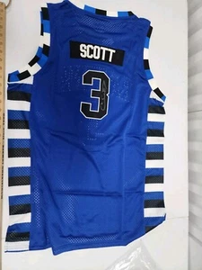 Autographed XLarge Lucas Scott #3 One Tree Hill Basketball Jersey Blue Comiccon - Picture 1 of 7