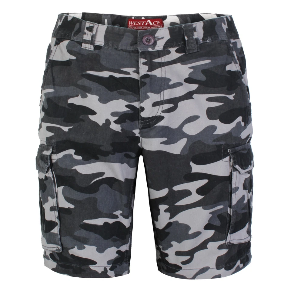 westAce Mens Army Cargo Combat Shorts Casual Work Cotton Flat Front Half Pant - Image 1 of 1