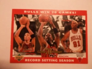 1996 Upper Deck Basketball Bulls Win 70 Games, 3 card lot - Bild 1 von 6