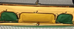 VTG 1950’s MCM INGBER LONG GREEN CLAMSHELL w/3 PURSES INSIDE PURSE HANDBAG - Bild 1 von 11