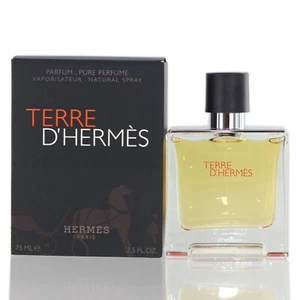 Terre DHermes by Hermes Pure Perfume Spray 2.5 Oz (75ml) For Men NEW IN BOX - Picture 1 of 1