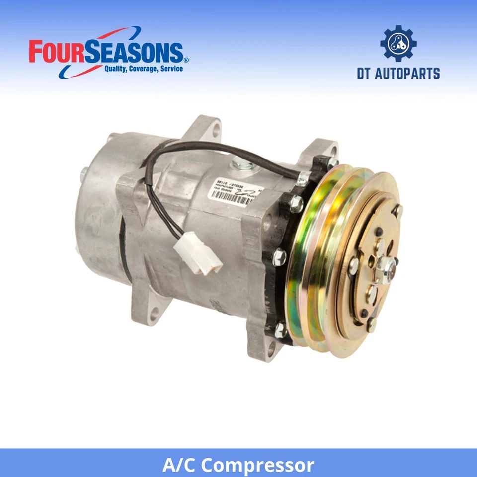 Compresor de aire acondicionado para Volkswagen Scirocco 1985-1988 4 estaciones 1986 1987 Foto 1 de 4