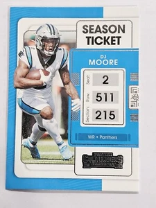 2021 Panini Contenders Season Ticket DJ Moore Card #14 Carolina Panthers - Picture 1 of 2