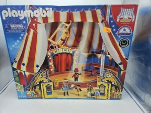 New Playmobil #4230 Circus Big Top Tent Tiger Ringmaster Trapeze 2006 - Picture 1 of 8