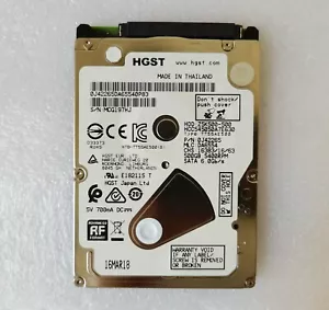 HGST 500GB HCC545050A7E630 5400RPM SATA 600 Mbps 2.5" Laptop HDD Hard Disk Drive - Picture 1 of 3