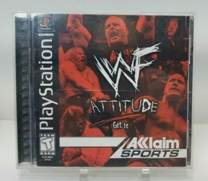 Playstation 1 WWF Attitude Us Release BLACK LABEL   - Bild 1 von 6