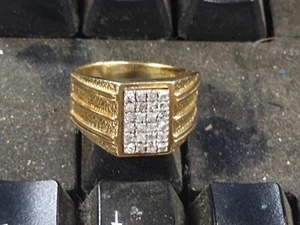 10 kt Gold Ring mit Diamanten kein Schrott - Bild 1 von 3