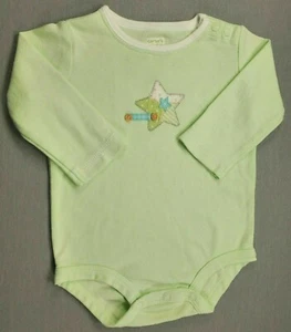 Baby Boy Vintage Carter's 6 Month Sweet Baby Green Star Bodysuit - Picture 1 of 2